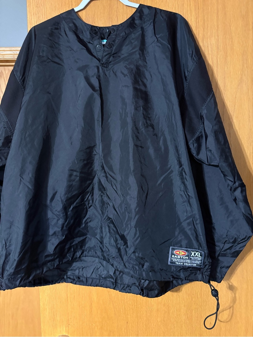 Easton Black Pullover Windbreaker Jacket